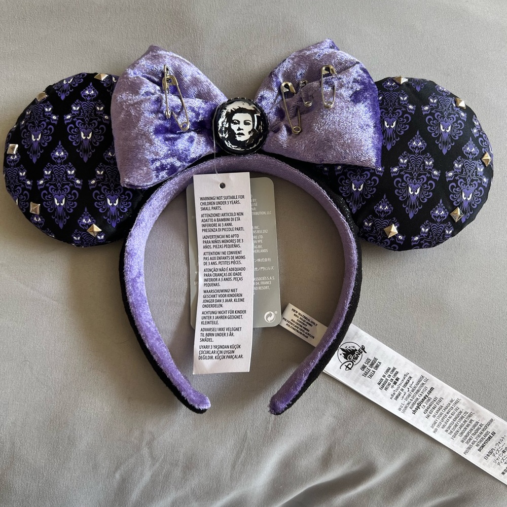 Disney Haunted Mansion Minnie Ears Headband